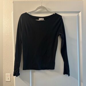 Classic Black Long Sleeve Top
